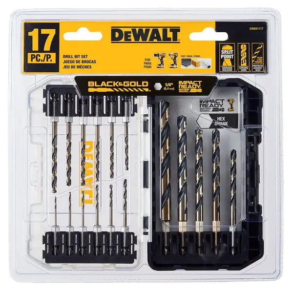 17PC BLACK AND GOLD Hex  DWAH1117