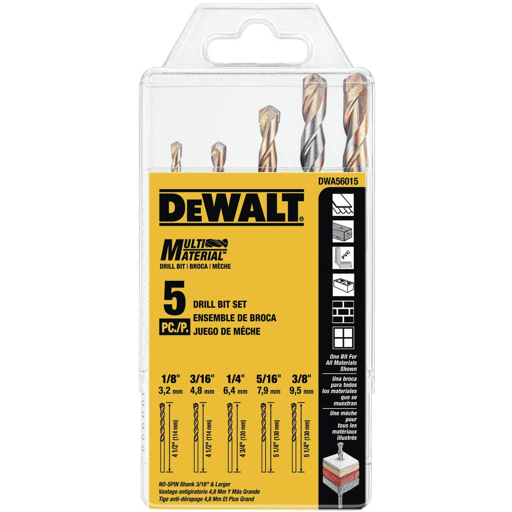 5PC SET (1/4in, 3/16in, 1/ DWA56015