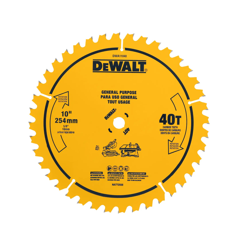 10 in. 40T General Purpo DWA11040