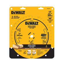 Load image into Gallery viewer, 12 in. 40T General Purpo DWA11240