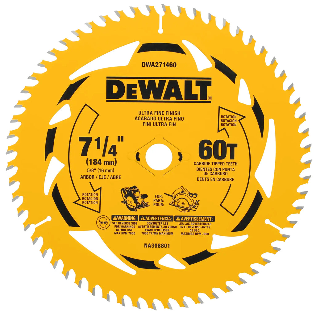 7 1/4in 60T BLISTER DWA271460