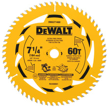 Load image into Gallery viewer, 7 1/4in 60T BLISTER DWA271460