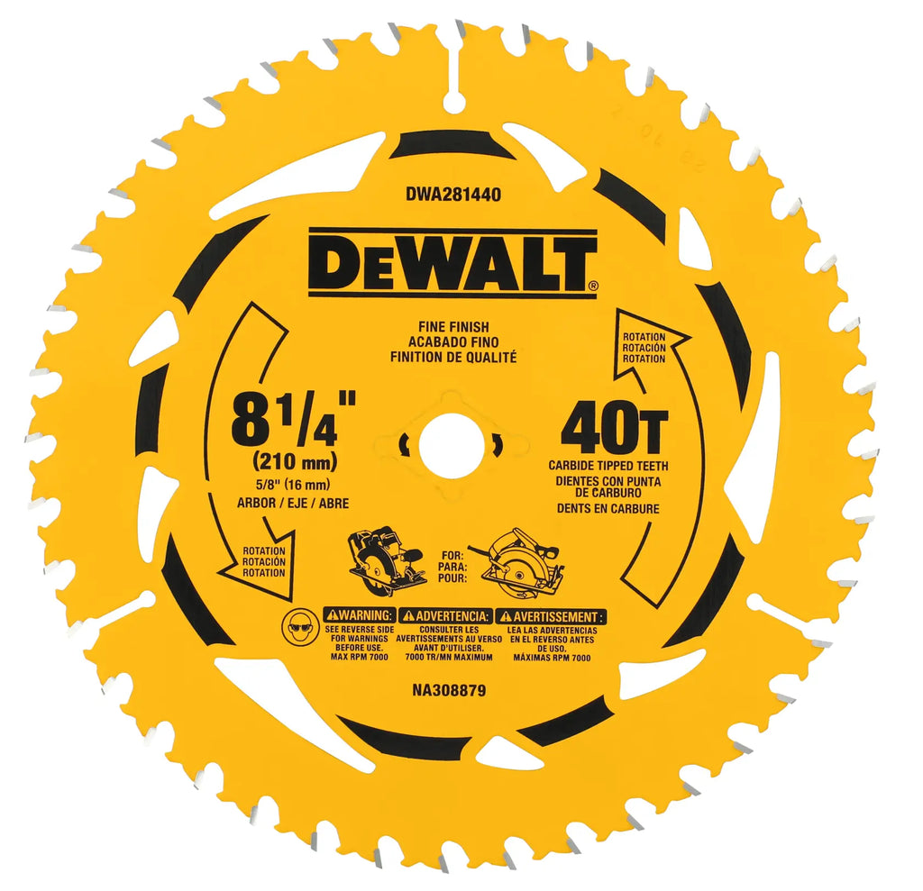 8 1/4in 40T BLISTER DWA281440