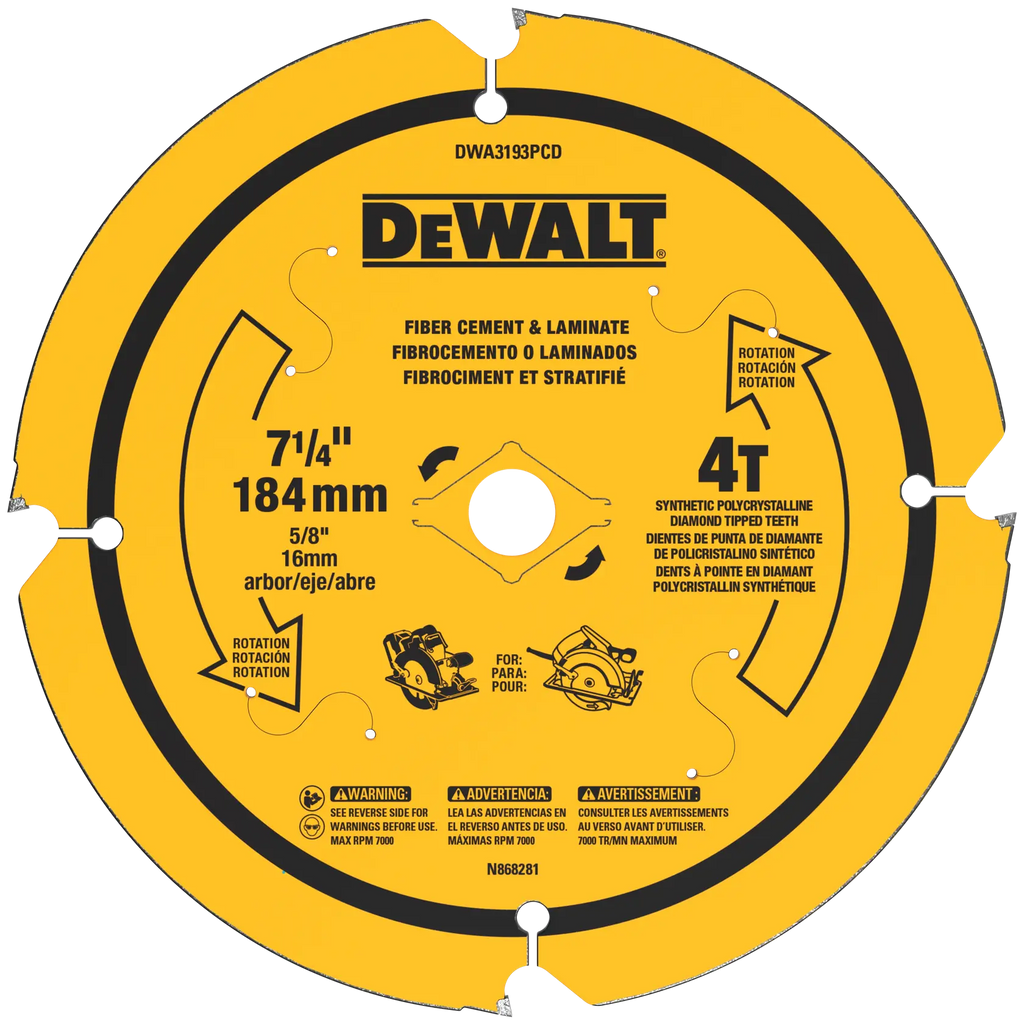 7-1/4 IN FIBER CEMENT 4T DWA3193PCD