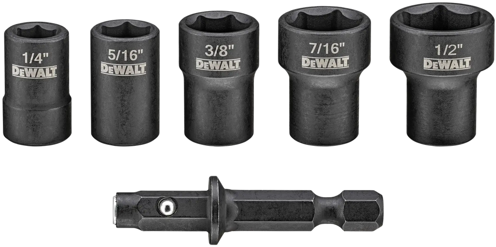 5PC DETACHABLE NUT DRIVE DWADND-5