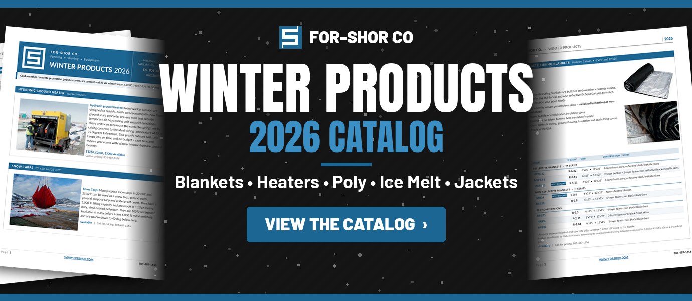 For-Shor Winter Products 2026 catalog - blankets, heaters, poly, ice melt and jackets