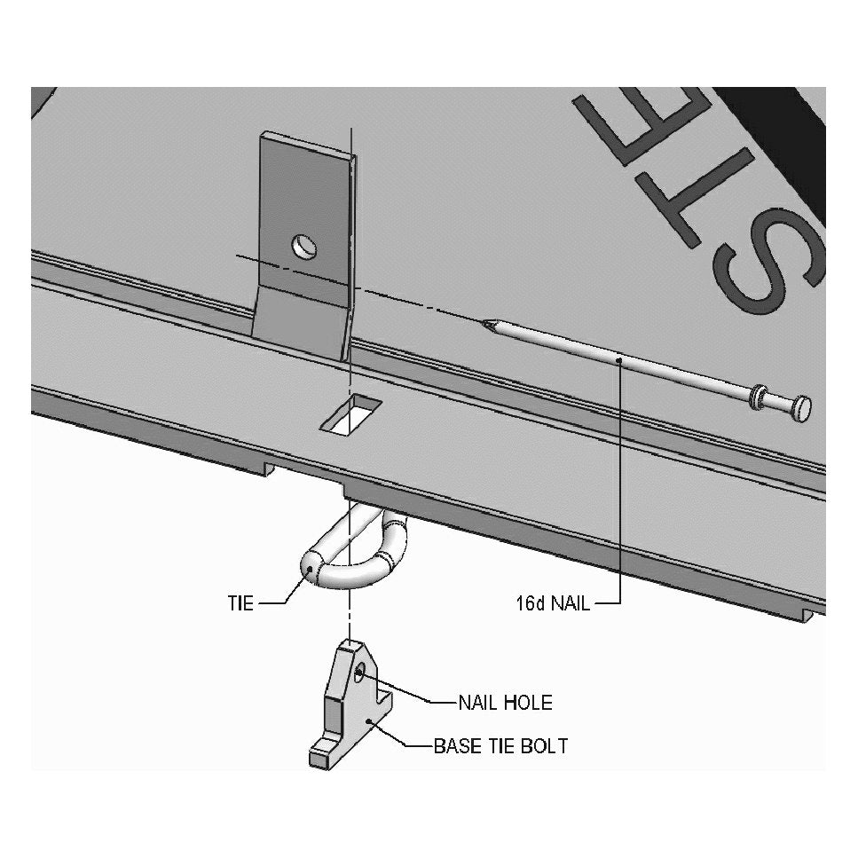 Steel-Ply Base Tie Bolt