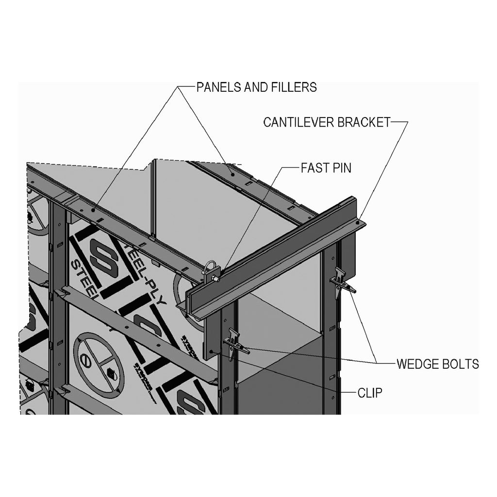 Steel-Ply Cantilever Clip