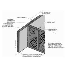 Load image into Gallery viewer, Steel-Ply Corner Footing Bracket
