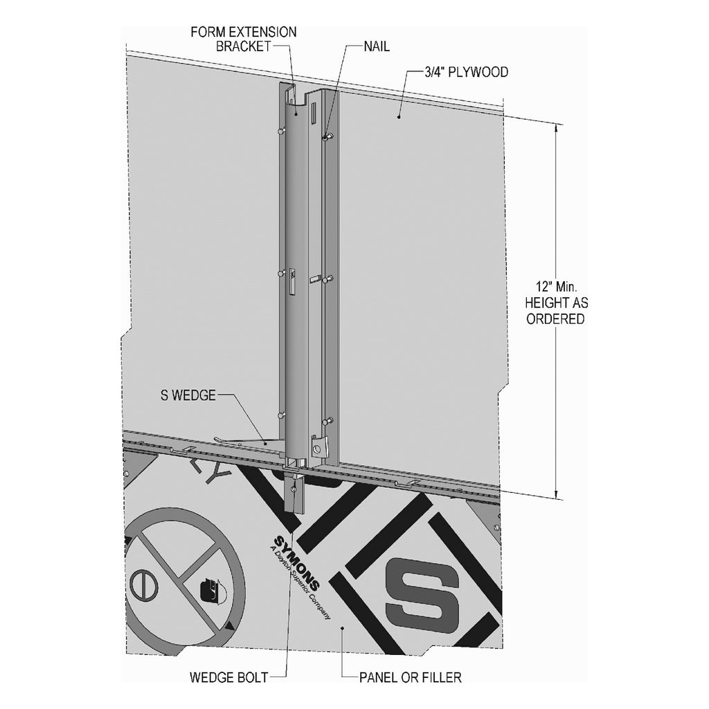 Steel-Ply Form Extension Bracket