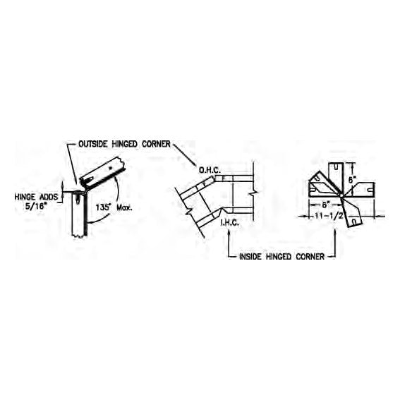 Steel-Ply Outside Hinge Corner