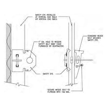 Load image into Gallery viewer, Steel-Ply Safety Eye with Wedge Bolt