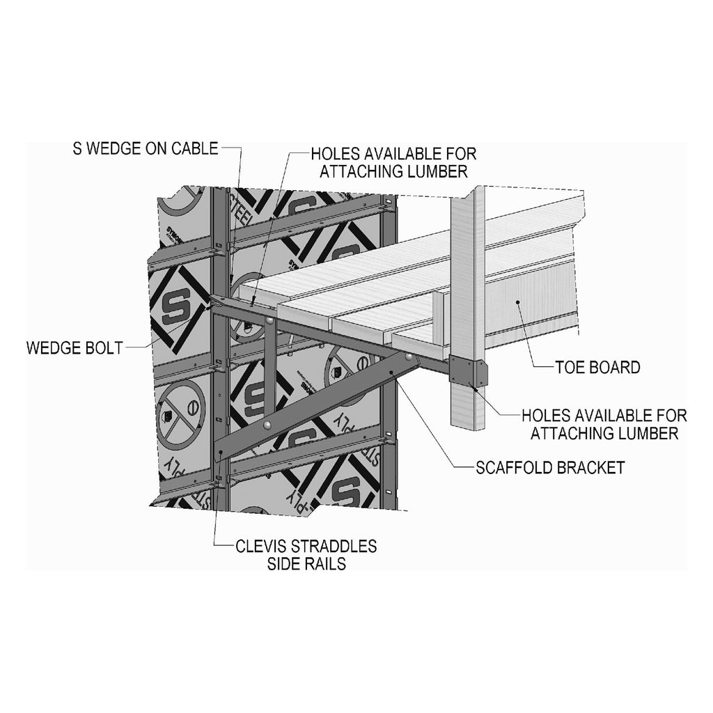 Steel-Ply Scaffold Bracket