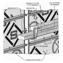 Load image into Gallery viewer, Steel-Ply Waler Tie